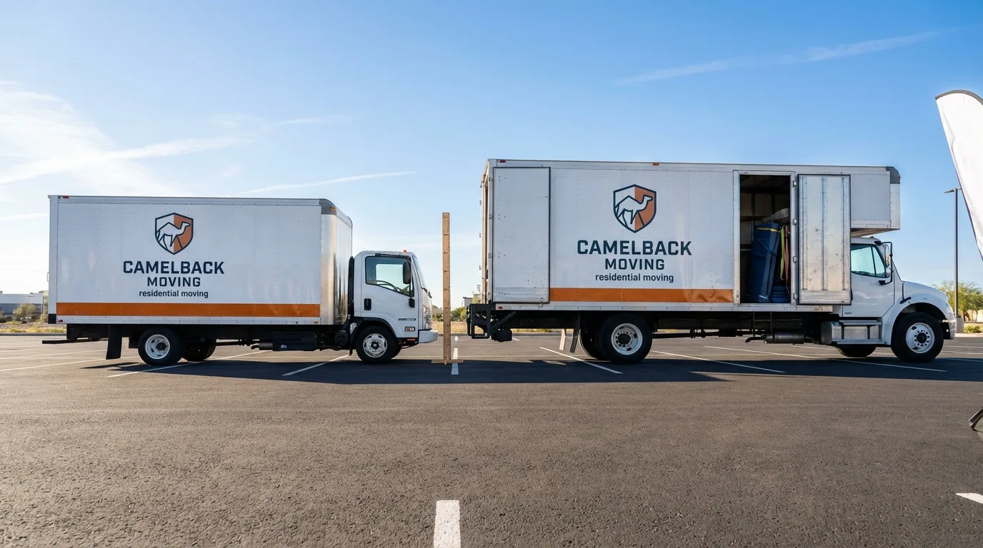 Moving truck size capacity guide in Cuyahoga Falls